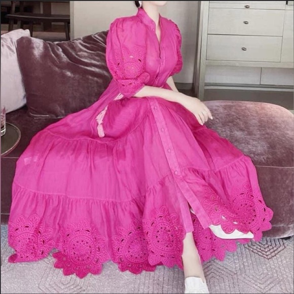 Zimmermann Teddy Scallop MIDI dress sz 1 - Picture 8 of 17